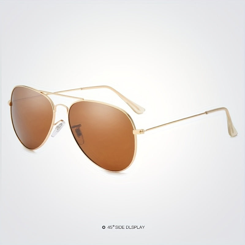 Polarized Men's Sunglasses Driving Large Frame UV400 Glasses Case