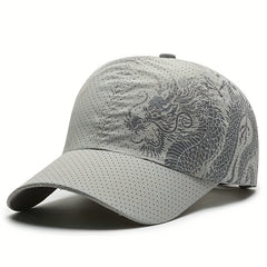 Waterproof Quick-drying Chinese Dragon Pattern Baseball Cap