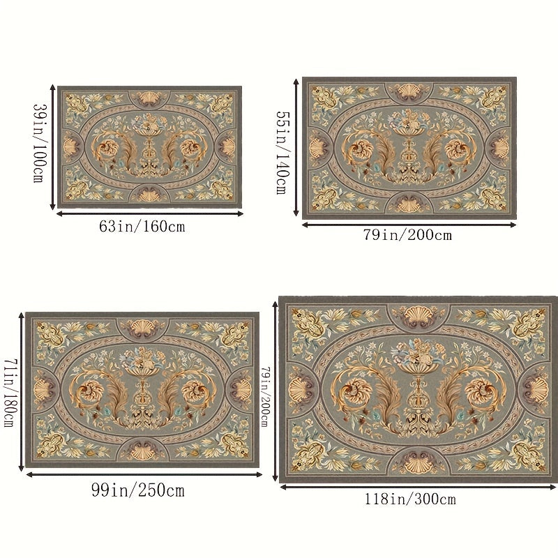 Boho Anti Fatigue Kitchen Rugs Vintage Absorbent Non Slip Cushioned Carpet Mats