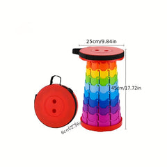 Portable Folding Telescopic Stool Lightweight Plastic Stool