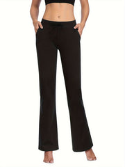 Flared Trousers With Pockets for Fitness Yoga Running