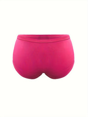 Seamless Comfort Full Brief Panty with Button Detail