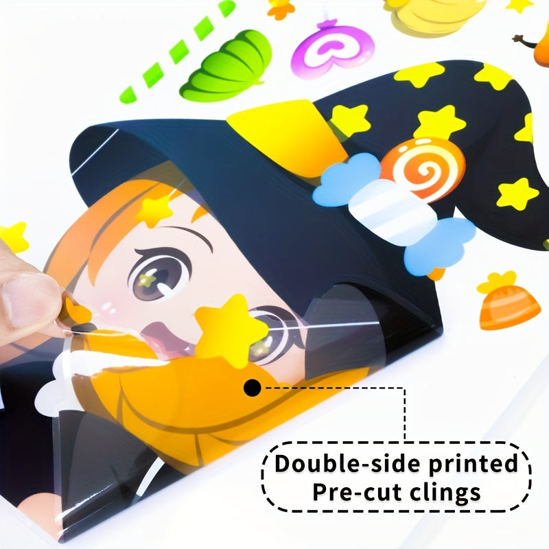 Halloween Cartoon Window Stickers Set