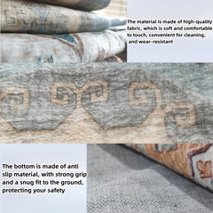 Geometric Printed Floor Rug Soft Non-slip Carpet