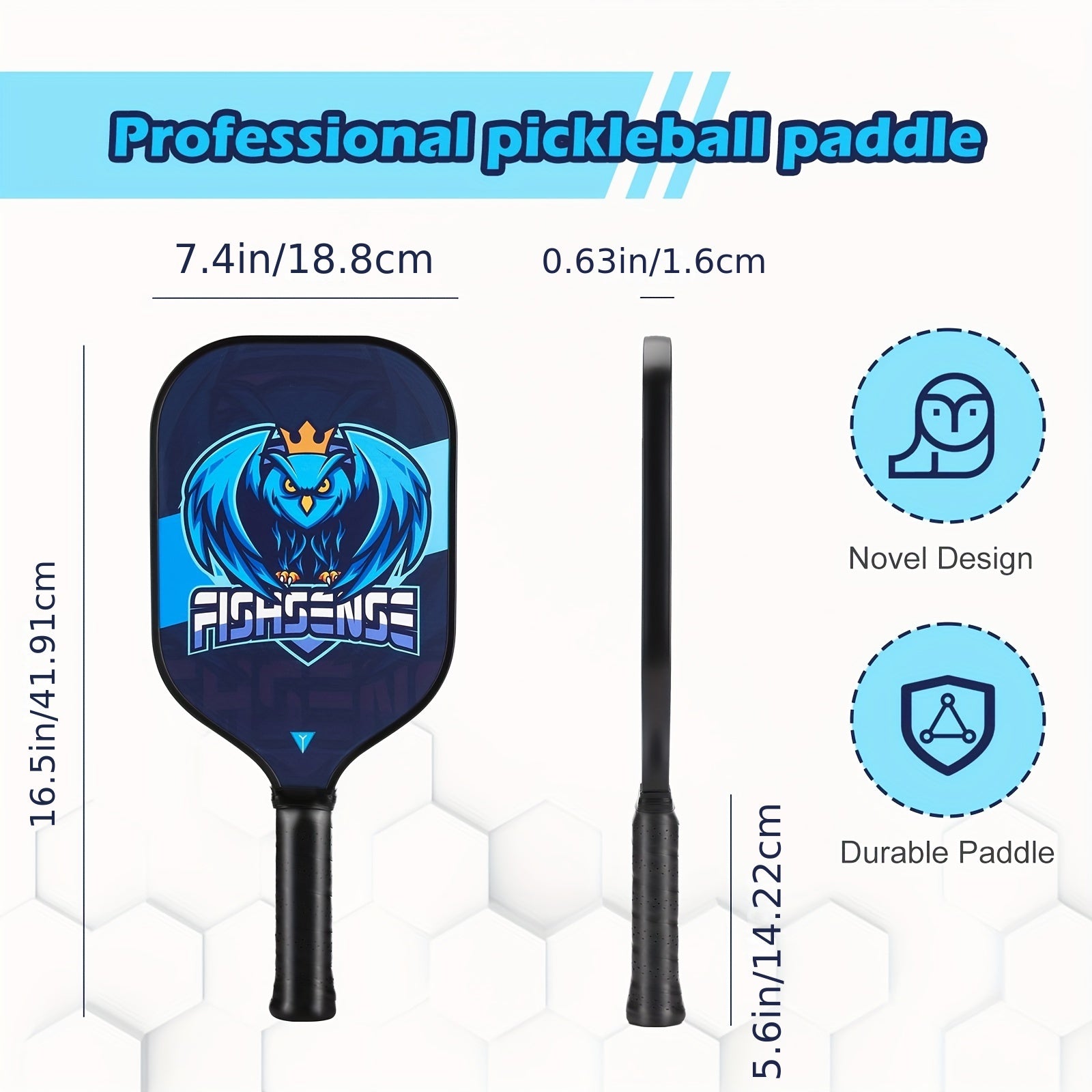 Carbon Fiber Pickleball Paddles Set Of 2 Lightweight Rackets USAPA Standard