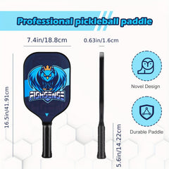 Carbon Fiber Pickleball Paddles Set Of 2 Lightweight Rackets USAPA Standard