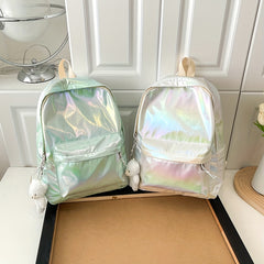 Casual Holographic Backpack for School Trips