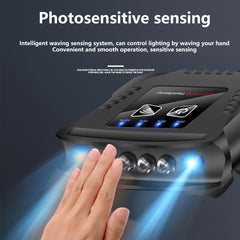 Clip On Hat Light Rechargeable LED Headlights Adjustable Hands-Free Flashlight