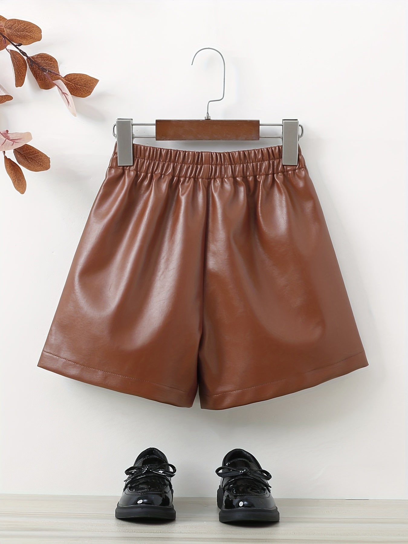 Kid Girls' PU Leather Shorts for Holiday Going Out