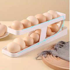 Double Layer Egg Storage Box Refrigerator Side Door Rack