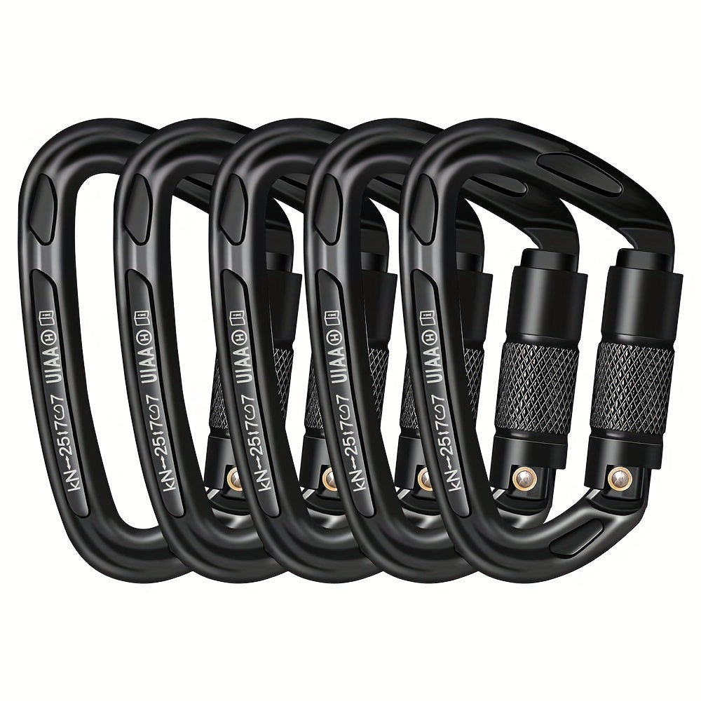 25KN Auto Locking Carabiner for Rock Climbing