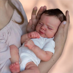 Realistic 18 Inch Asleep Reborn Baby Doll with 3D Paint Skin & Vinyl Limbs
