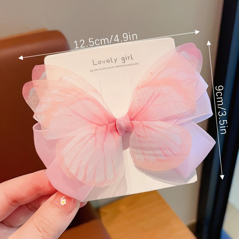 Children's Sweet Princess Hairpin Bow Headdress