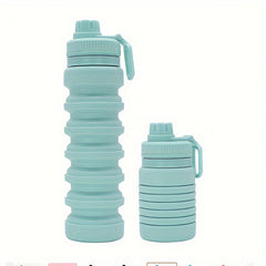 750ml Large Capacity Silicone Water Bottle Collapsible Flip Top Cup