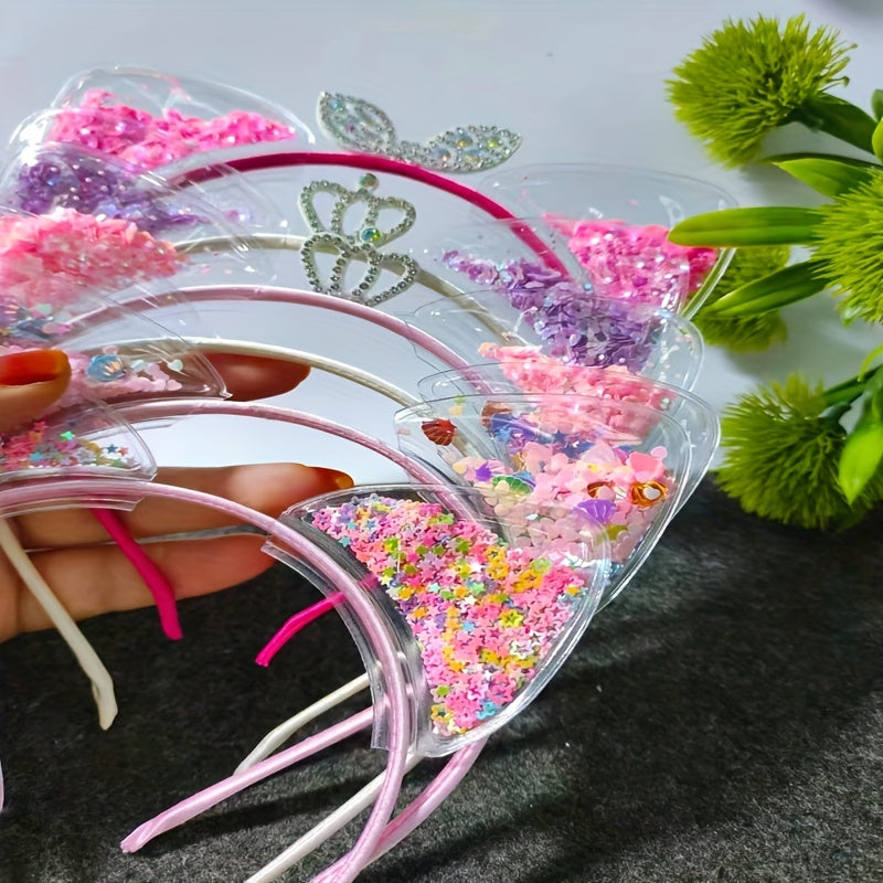 Girls Cat Ear Sequin Headband for Party Hair Accessories