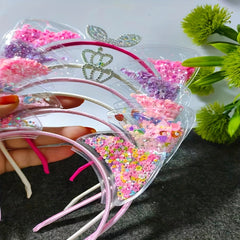 Girls Cat Ear Sequin Headband for Party Hair Accessories