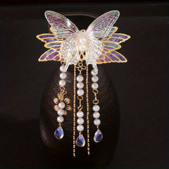 Vintage Hanfu Hair Clips Butterfly Tassel Traditional Hair Accessories