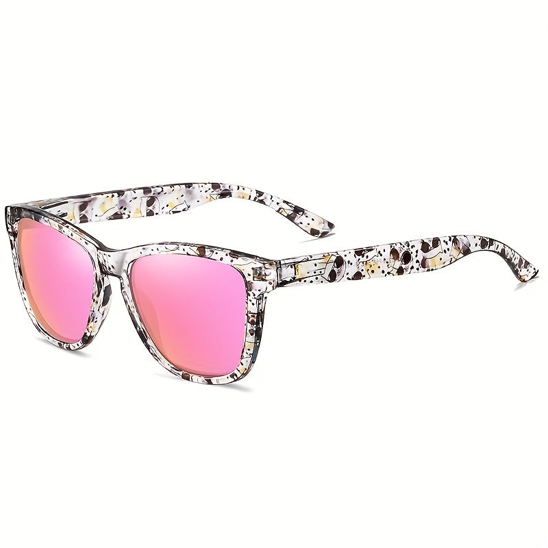 Men's Polarized Floral Cat Plaid Sunglasses UV400 Protection