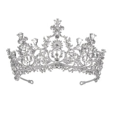 Girls Zircon Crown Rhinestone Hair Accessories for Party Wedding