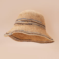 Ethnic Style Seaside Sun Hat Mens Womens Straw Sun Protection Hat