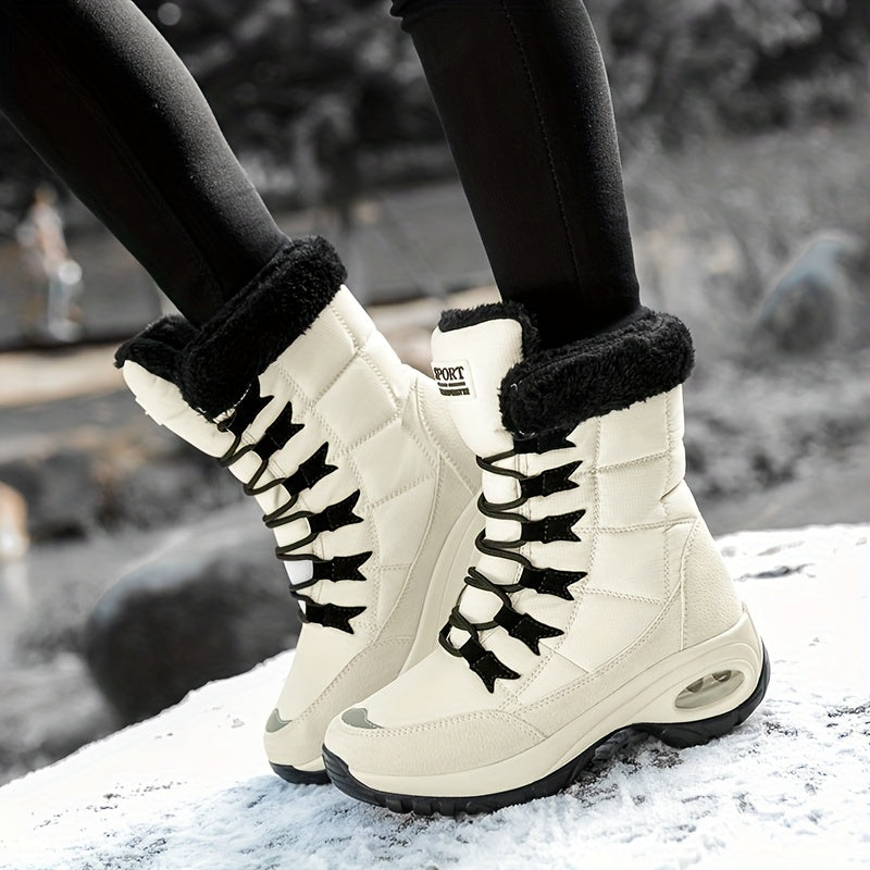 Waterproof Faux Fur Lined Snow Boots Women's Footwear