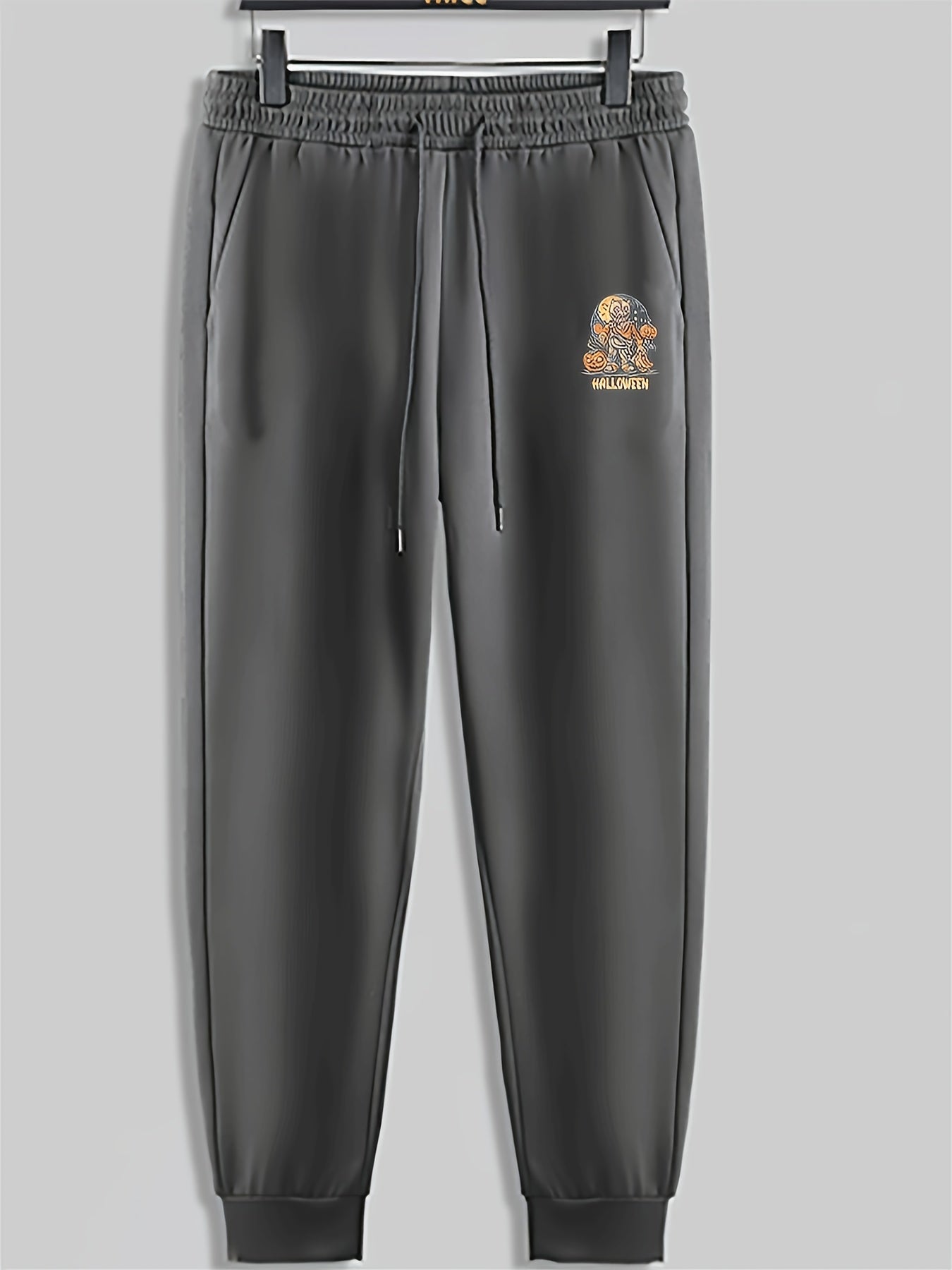 Halloween Pumpkin Print Men's Pants Sweatpants Loose Casual Trousers