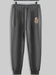 Halloween Pumpkin Print Men's Pants Sweatpants Loose Casual Trousers