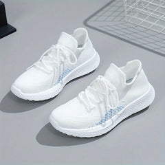 Women's Breathable Walking Shoes Lace Up Lightweight Sports Shoes