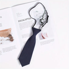 Adjustable Leather Band Small Tie for Men