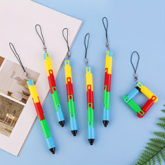 Bendable Deformation Pen with Strap - Black