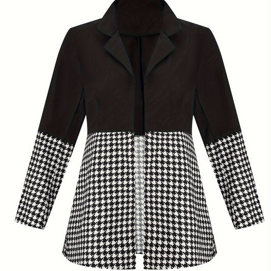 Blazer Women's Open Front Collar Blazer