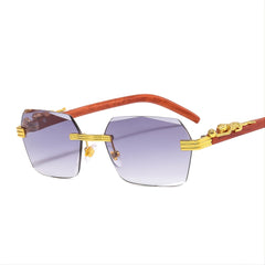 Casual Rimless Small Square Sunglasses