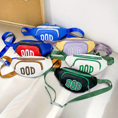 Kids Letter Print Chest Bag Satchel for Travel Hiking Shoulder Bag