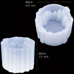Crystal Candle Holder Resin Mold for DIY Jewelry Storage Box Crafts