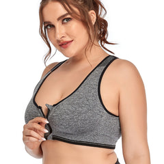 Zip Up Full Coverage Sports Bra
