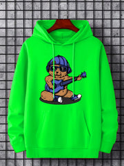 Men's Bear Guitarist Graphic Hoodie
