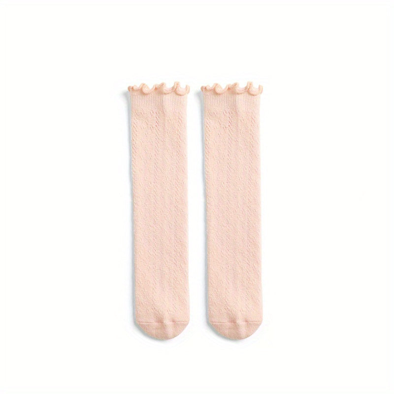 Baby Girls Lace Breathable Knee High Socks