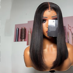 180 Density Straight Bob HD 13x4 Lace Frontal Human Hair Wigs