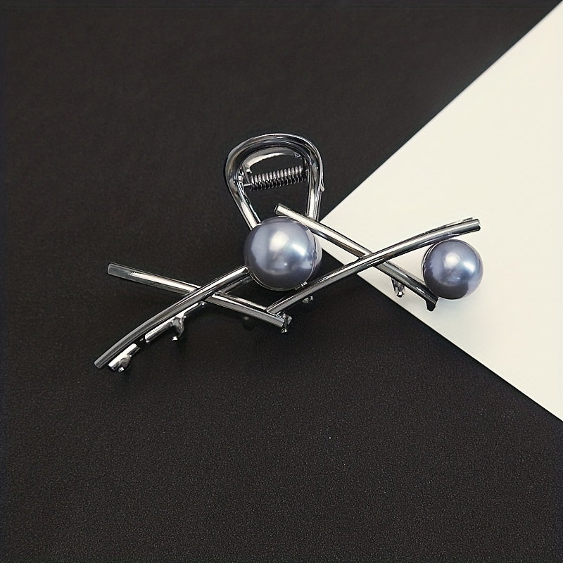 Faux Pearl Hair Clips Claw Clips Daily Decorative Girls Hair Accessories