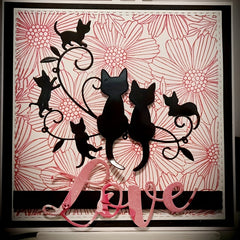 Cat Pattern Metal Die Cuts for Card Making DIY Scrapbooking Album Paper Crafts