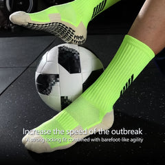 Youth Soccer Socks - Non Slip with Thick Towel Bottom - Size 4-7