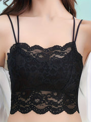 Lace Wireless Bra Scalloped Trim Women's Lingerie
