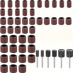 51pcs Sanding Drum Kit For Drill Presses and Power Drills with Rubber Drum Mandr