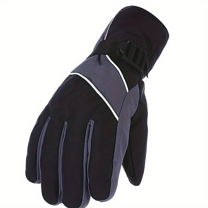 Windproof Warm Gloves Waterproof Thicken Velvet Durable Winter Outdoor