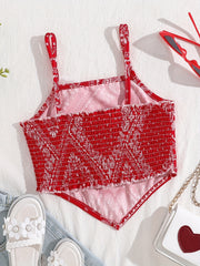 Kid's Paisley Camisole Spaghetti Straps Top