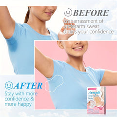 28pcs Underarm Sweat Patches Disposable Armpit Sweat Pads Antiperspirant Pads