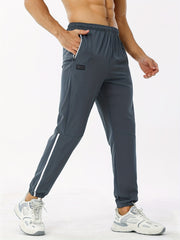 Men's Elastic Waist Active Pants for Outdoor Sports