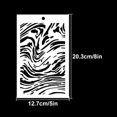 Retro Brown Paper Background Shoe Stencils Graffiti DIY Art Stencils