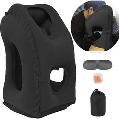 Inflatable Travel Pillow for Airplane Car Office - Sleep Comfortably Anywhere