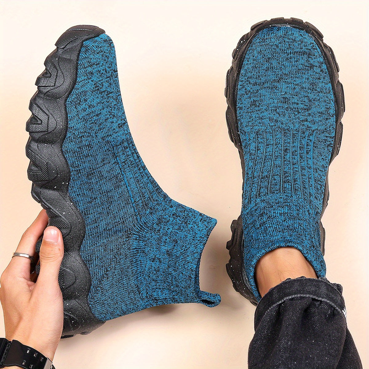Comfy & Durable Plus Size Men's Slip-On Sneakers for Outdoors